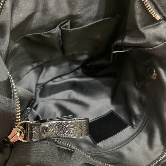 COACH POPPY DAISY Black Signature Sateen Canvas Drawstring SPOTLIGHT Tote F20101 - Picture 12 of 16